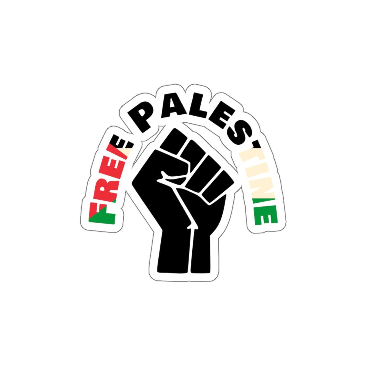 Free Palestine Die-Cut Stickers